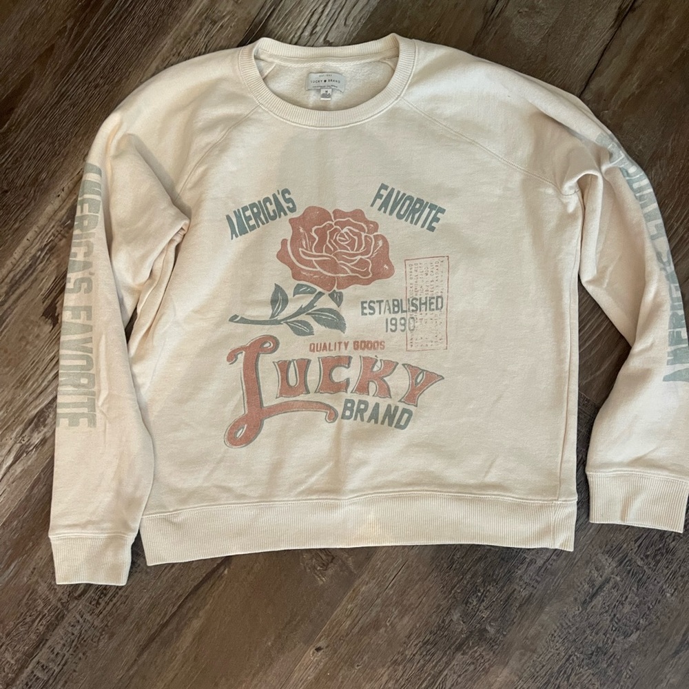 Lucky brand sweatshirt size small